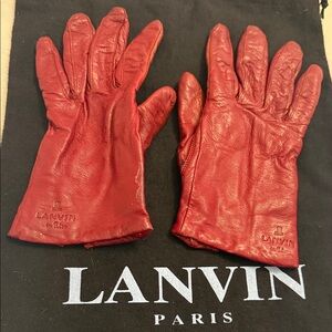 Lanvin leather gloves